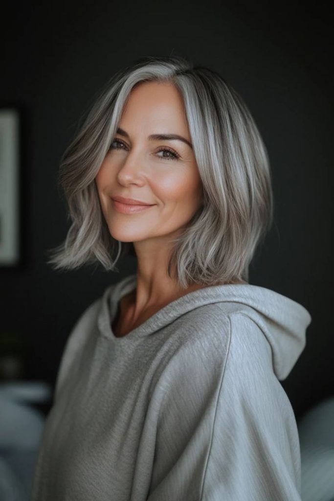 Melena midi con textura